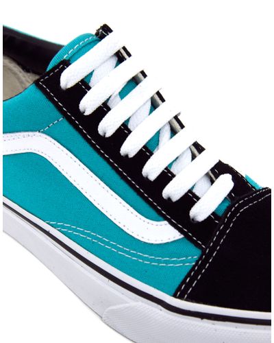 mint green vans old skool