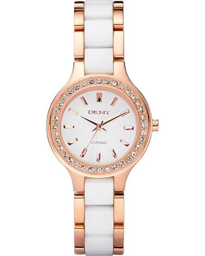 rose gold ceramic watch