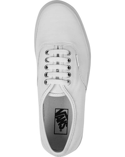 white leather vans authentic