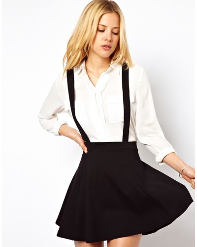 skater skirt with straps