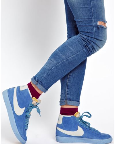 Nike Blazer Mid Blue Suede High Top 