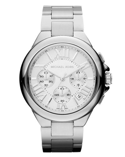 Michael Kors Mk5615 Parker Silver-toned Stainless Steel Watch in Two Tone (Gray) for Men - Lyst