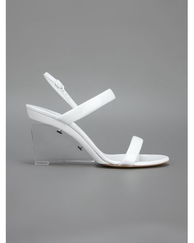white perspex heels