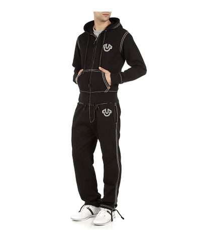 true religion joggers black