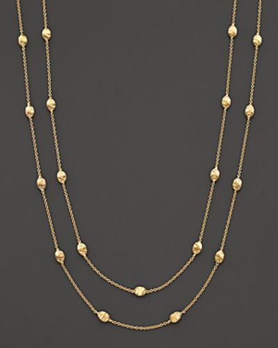 Large gold bead necklace Clearance