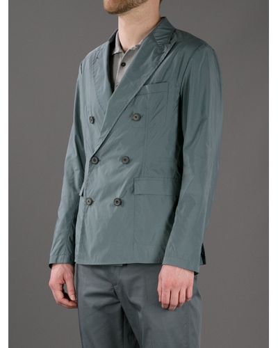 unstructured grey blazer