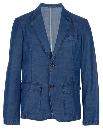 Gucci Denim Blazer in Blue for Men - Lyst