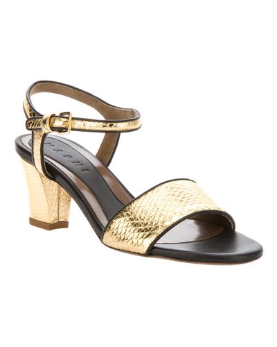 marni gold shoes