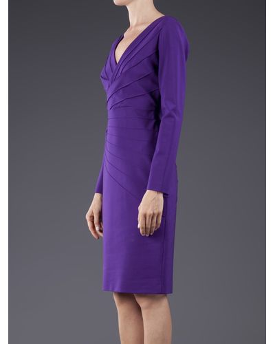 ESCADA V-neck Dress in Purple - Lyst