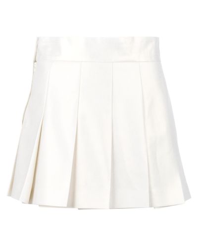Comme des Garçons Short Pleated Skirt in White | Lyst