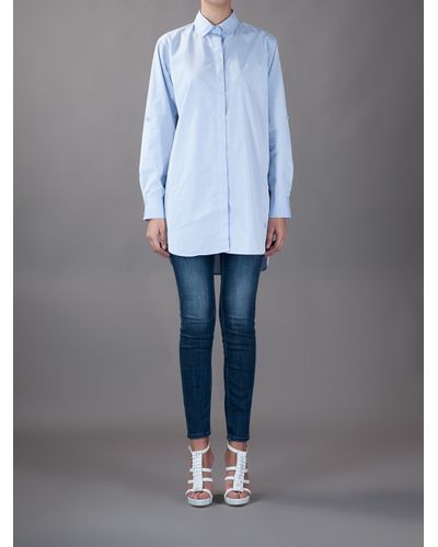 M.i.h Jeans Oversized Button Shirt in Blue - Lyst