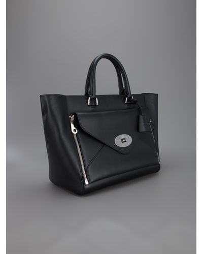Mulberry Willow Tote Bag in Black - Lyst