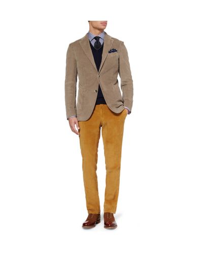 unstructured corduroy blazer