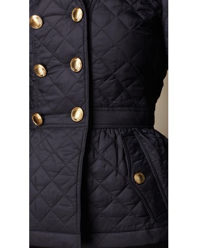 quilted peplum jacket