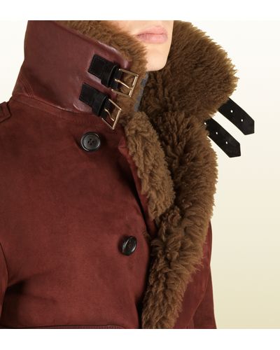 gucci shearling coat