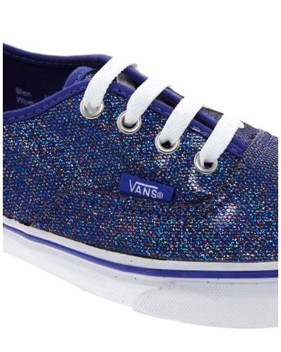 glitter blue vans