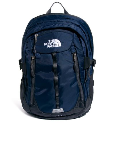 dark blue north face backpack