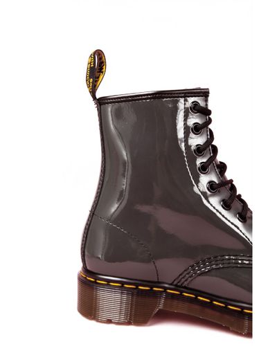 grey patent dr martens