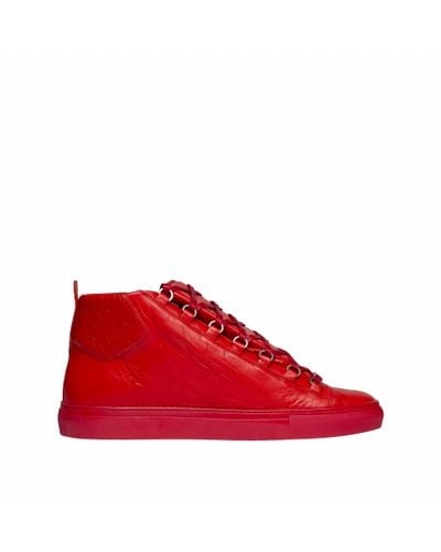 Balenciaga Arena High Trainers Blue Cobalt in Red for Men - Lyst