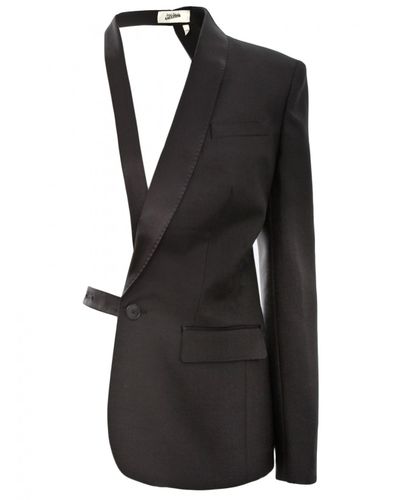 half blazer suit