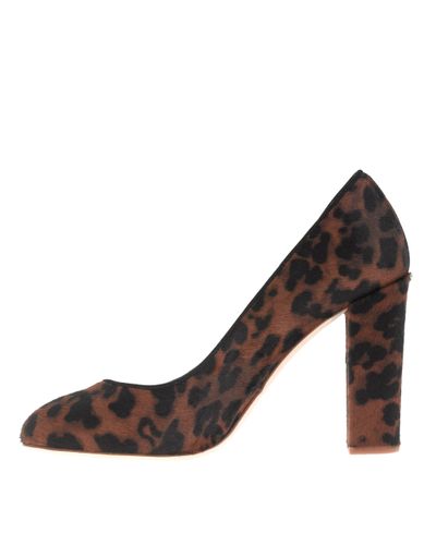 J.Crew Collection Etta Calf Hair Pumps in Chocolate Leopard (Brown) | Lyst