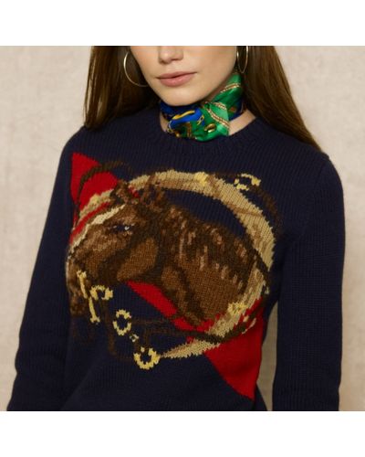 ralph lauren horse sweater