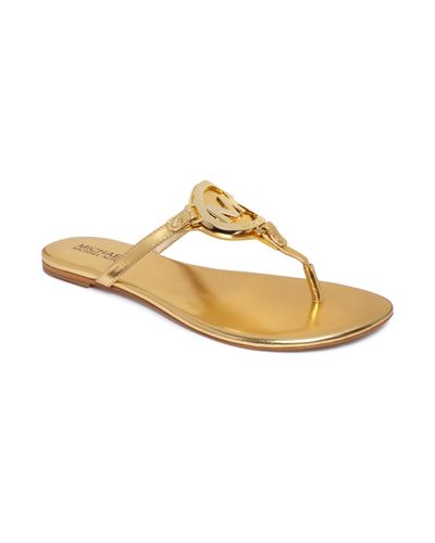 michael kors gold sandals
