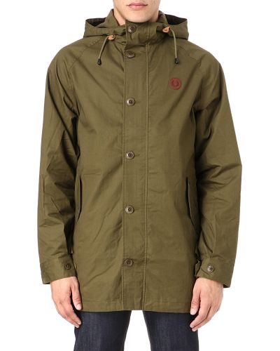 fred perry parka olive