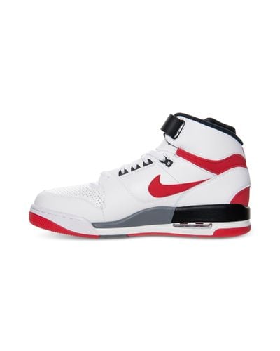 nike basketball shoes red white