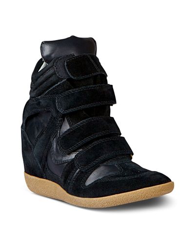 steve madden gray wedge sneaker