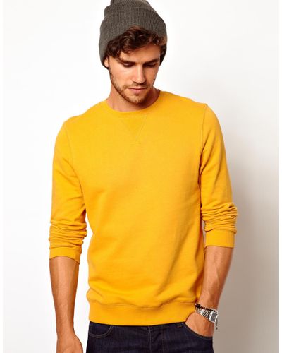 asos yellow sweatshirt