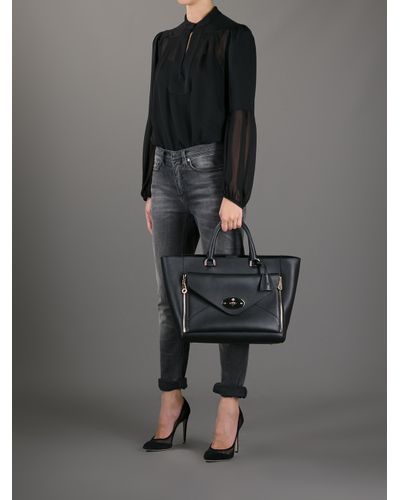 Mulberry Willow Tote in Black - Lyst