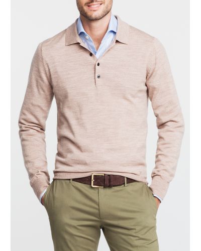 polo collared sweater