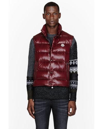 burgundy moncler