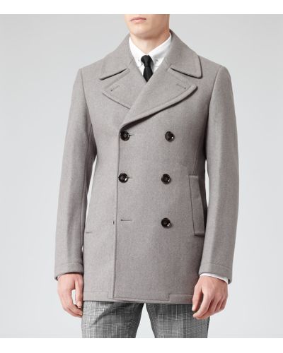 reiss mens pea coat