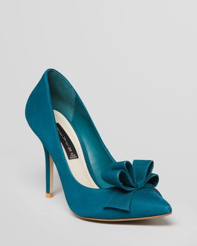 teal high heels