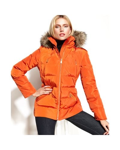 michael kors orange spice coat