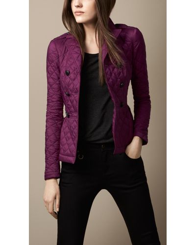 quilted peplum jacket