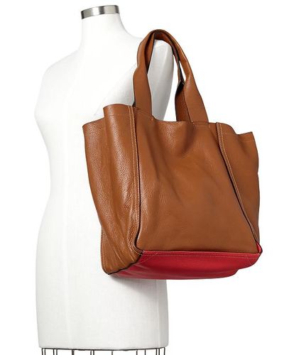 gap leather tote