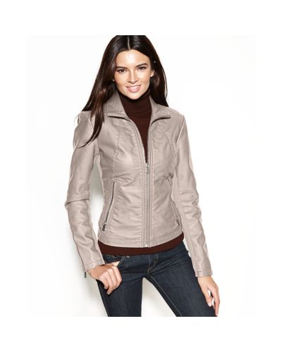 kenneth cole faux leather jacket