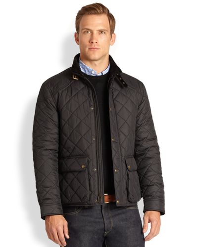 Polo Ralph Lauren Cadwell Quilted Bomber Jacket in Black for Men - Lyst