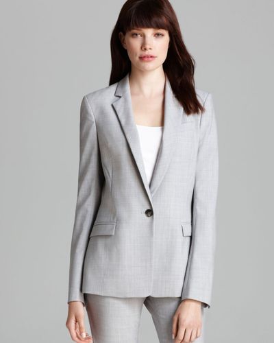 Theory Suit Blazer Dancey Reedly 1 in Gray - Lyst