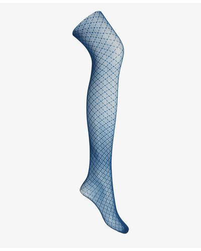 teal fishnet tights