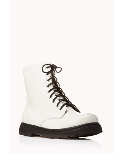 white booties forever 21
