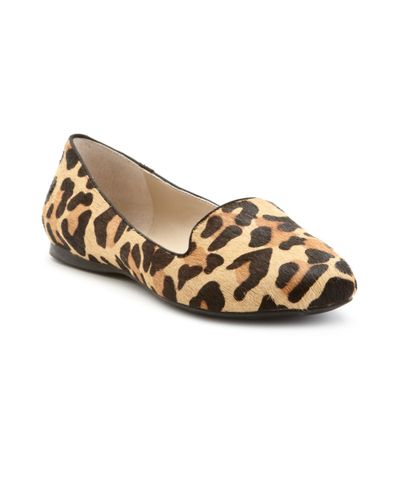 leopard print smoking flats