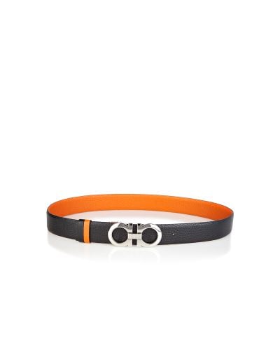 Ferragamo Adjustable and Reversible Belt - Orange