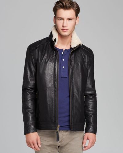 Marc New York Nathan Leather Jacket in Black for Men - Lyst