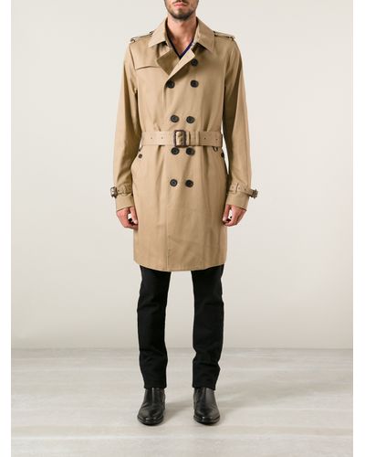 Paul Smith Paul Smith Trench Coat in Natural for Men - Lyst