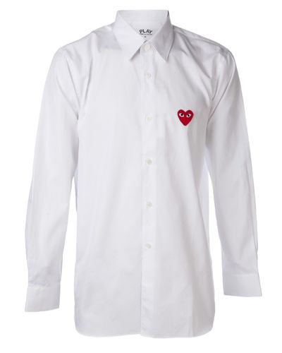 comme des garçons white shirt