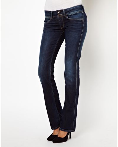 Pepe Jeans London Grace Bootcut Jeans in Blue | Lyst